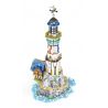 REOBRIX 66028 non  HẢI ĐĂNG bộ đồ chơi xếp lắp ráp ghép mô hình EUROPEAN CENTURY LIGHTHOUSE 3228 khối