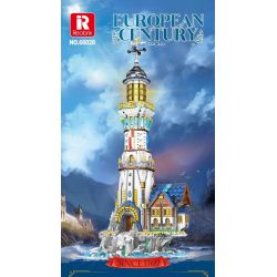 REOBRIX 66028 non  HẢI ĐĂNG bộ đồ chơi xếp lắp ráp ghép mô hình EUROPEAN CENTURY LIGHTHOUSE 3228 khối
