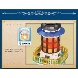 REOBRIX 66028 non  HẢI ĐĂNG bộ đồ chơi xếp lắp ráp ghép mô hình EUROPEAN CENTURY LIGHTHOUSE 3228 khối