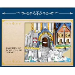 REOBRIX 66028 non  HẢI ĐĂNG bộ đồ chơi xếp lắp ráp ghép mô hình EUROPEAN CENTURY LIGHTHOUSE 3228 khối