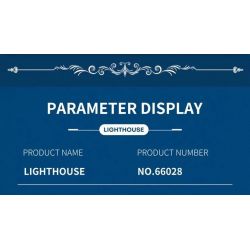 REOBRIX 66028 non  HẢI ĐĂNG bộ đồ chơi xếp lắp ráp ghép mô hình EUROPEAN CENTURY LIGHTHOUSE 3228 khối