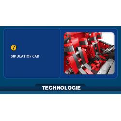 REOBRIX 11008 non  XE TẢI HIỆP SĨ SẮT VOLVO bộ đồ chơi xếp lắp ráp ghép mô hình  IRON KNIGHT / DARK KINGHT Kỹ Thuật Công Nghệ Cao Mô Hình Phương Tiện 2116 khối