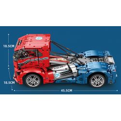 REOBRIX 11008 non  XE TẢI HIỆP SĨ SẮT VOLVO bộ đồ chơi xếp lắp ráp ghép mô hình  IRON KNIGHT / DARK KINGHT Kỹ Thuật Công Nghệ Cao Mô Hình Phương Tiện 2116 khối