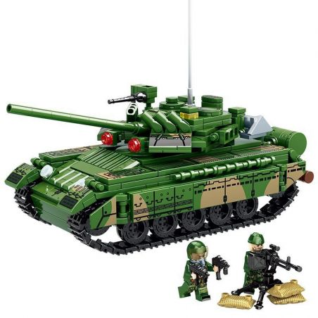 LEYI 66018 non  XE TĂNG T-80U bộ đồ chơi xếp lắp ráp ghép mô hình Military Army T-80U BATTLE TANK Quân Sự Bộ Đội 592 khối