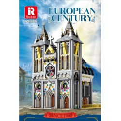 REOBRIX 66027 non  NHÀ THỜ bộ đồ chơi xếp lắp ráp ghép mô hình EUROPEAN CENTURY CHURCHES 3468 khối