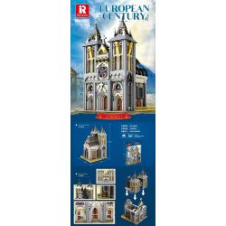REOBRIX 66027 non  NHÀ THỜ bộ đồ chơi xếp lắp ráp ghép mô hình EUROPEAN CENTURY CHURCHES 3468 khối