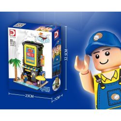 DK 7027 non  CỬA HÀNG SỮA DỪA bộ đồ chơi xếp lắp ráp ghép mô hình City COCONUT SHOP Thành Phố 553 khối