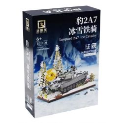 QIZHILE E01100 01100 101100 non  KỴ BINH BĂNG LEOPARD 2A7 bộ đồ chơi xếp lắp ráp ghép mô hình Military Army LEOPARD 2A7 ICE CAVALRY Quân Sự Bộ Đội