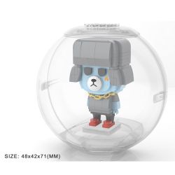 LOZ 1311 non  TRỨNG MÙ GẤU HAMAHAMA bộ đồ chơi xếp lắp ráp ghép mô hình BANGBANGBEAR