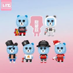 LOZ 1311 non  TRỨNG MÙ GẤU HAMAHAMA bộ đồ chơi xếp lắp ráp ghép mô hình BANGBANGBEAR