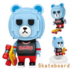 LOZ 1311 non  TRỨNG MÙ GẤU HAMAHAMA bộ đồ chơi xếp lắp ráp ghép mô hình BANGBANGBEAR