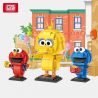LOZ 4108 non  ĐƯỜNG MÈ bộ đồ chơi xếp lắp ráp ghép mô hình Movie & Game SESAME STREET Phim Và Trò Chơi 707 khối