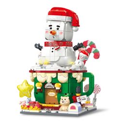 GEKKOSHA 801008 non  LẮC NGƯỜI TUYẾT NHỎ bộ đồ chơi xếp lắp ráp ghép mô hình