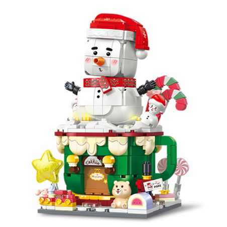 GEKKOSHA 801008 non  LẮC NGƯỜI TUYẾT NHỎ bộ đồ chơi xếp lắp ráp ghép mô hình