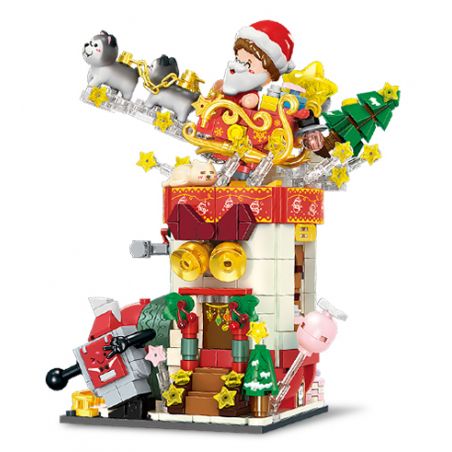 GEKKOSHA 801007 non  XE TRƯỢT TUYẾT BẬP BÊNH bộ đồ chơi xếp lắp ráp ghép mô hình