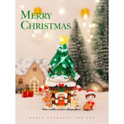 GEKKOSHA 801006 non  LẮC CÂY GIÁNG SINH bộ đồ chơi xếp lắp ráp ghép mô hình Modular Buildings Mô Hình Nhà Cửa