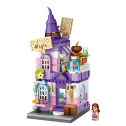 LOZ 1649 non  CỬA HÀNG MA THUẬT bộ đồ chơi xếp lắp ráp ghép mô hình Mini Modular Đường Phố Thu Nhỏ 304 khối