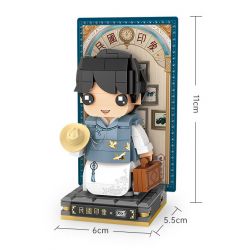 LOZ 1555 non  THANH NIÊN TIẾN BỘ bộ đồ chơi xếp lắp ráp ghép mô hình 279 khối