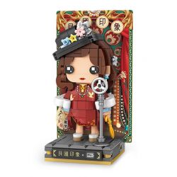 LOZ 1553 non  CA SĨ bộ đồ chơi xếp lắp ráp ghép mô hình 338 khối