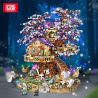 LOZ 1065 non  NGÔI NHÀ TRÊN CÂY YÊU TINH bộ đồ chơi xếp lắp ráp ghép mô hình Girl ELVES TREE HOUSE Con Gái 3991 khối