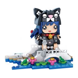 LOZ 1664 non  TRUYỆN CỔ TÍCH BÚP BÊ CÔ MÈO bộ đồ chơi xếp lắp ráp ghép mô hình 365 khối