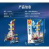 SEMBO 203336 non  RA MẮT TRUNG TÂM XE bộ đồ chơi xếp lắp ráp ghép mô hình Space SEA OF STARS Thám Hiểm Không Gian 728 khối