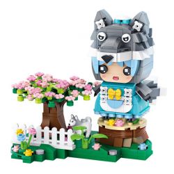 LOZ 1662 non  TRUYỆN CỔ TÍCH CON RỐI CẬU BÉ SÓI bộ đồ chơi xếp lắp ráp ghép mô hình 448 khối