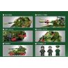 SEMBO 203144 non  PHÁO TỰ HÀNH PLZ-07 122MM bộ đồ chơi xếp lắp ráp ghép mô hình Military Army PLZ-07 122MM SELF-PROPELLED HOWITZER Quân Sự Bộ Đội 507 khối