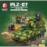 SEMBO 203144 non  PHÁO TỰ HÀNH PLZ-07 122MM bộ đồ chơi xếp lắp ráp ghép mô hình Military Army PLZ-07 122MM SELF-PROPELLED HOWITZER Quân Sự Bộ Đội 507 khối