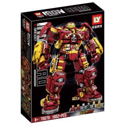 LY 76079 non  KẺ BÁO THÙ CÔNG LÝ bộ đồ chơi xếp lắp ráp ghép mô hình Marvel Super Heroes IRON HERO Siêu Anh Hùng Marvel 1852 khối