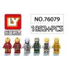 LY 76079 non  KẺ BÁO THÙ CÔNG LÝ bộ đồ chơi xếp lắp ráp ghép mô hình Marvel Super Heroes IRON HERO Siêu Anh Hùng Marvel 1852 khối