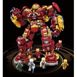 LY 76079 non  KẺ BÁO THÙ CÔNG LÝ bộ đồ chơi xếp lắp ráp ghép mô hình Marvel Super Heroes IRON HERO Siêu Anh Hùng Marvel 1852 khối