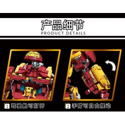 LY 76079 non  KẺ BÁO THÙ CÔNG LÝ bộ đồ chơi xếp lắp ráp ghép mô hình Marvel Super Heroes IRON HERO Siêu Anh Hùng Marvel 1852 khối