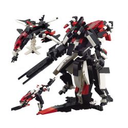 GUDI 8119 Xếp hình kiểu  CREATOR 3 IN 1 Transformers 3 In 1 Rô Bốt Biến Hình Thành Phi Thuyền Thú 438 khối