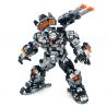 LY 76060 non  CỖ MÁY SIÊU CHIẾN TRANH bộ đồ chơi xếp lắp ráp ghép mô hình Marvel Super Heroes HEROES STEEL MECHA Siêu Anh Hùng Marvel 1418 khối