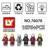 LY 76078 non  KẺ BÁO THÙ NGƯỜI MÁY bộ đồ chơi xếp lắp ráp ghép mô hình Marvel Super Heroes IRON HERO Siêu Anh Hùng Marvel 1876 khối