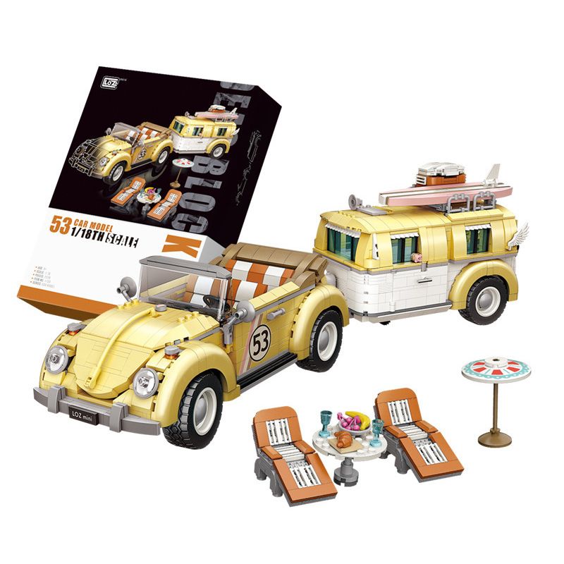 LOZ 1130 non  XE DU LỊCH tỷ lệ 1:18 bộ đồ chơi xếp lắp ráp ghép mô hình Creator Expert Chuyên Gia Sáng Tạo 2228 khối