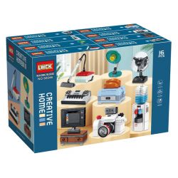LWCK 60046 non  SÁNG TẠO ĐỒ GIA DỤNG TẠI NHÀ 8 LOẠI bộ đồ chơi xếp lắp ráp ghép mô hình Creator CREATIVE HOME 389 khối