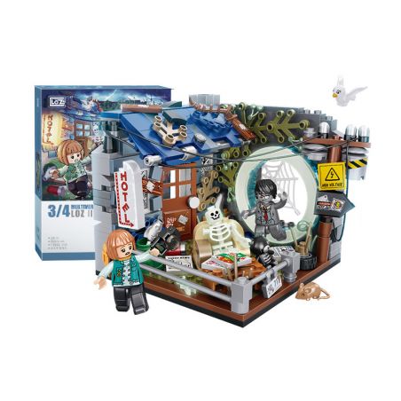 LOZ 1749 non  NGÀY TẬN THẾ CHẾT bộ đồ chơi xếp lắp ráp ghép mô hình 445 khối