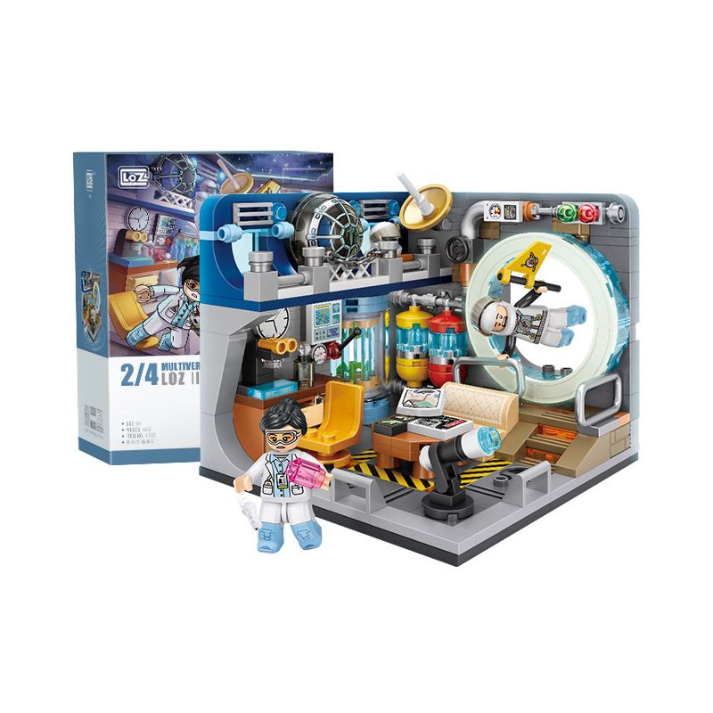 LOZ 1748 non  QUẢN LÝ THỜI GIAN VÀ KHÔNG bộ đồ chơi xếp lắp ráp ghép mô hình 445 khối