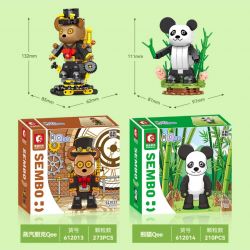 SEMBO 612013 non  QEE PHONG CÁCH STEAMPUNK bộ đồ chơi xếp lắp ráp ghép mô hình 273 khối