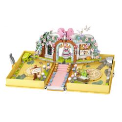 LOZ 1228 non  SỔ CƯỚI bộ đồ chơi xếp lắp ráp ghép mô hình Valentine's Day WEDDING BOOK Lễ Tình Nhân 718 khối