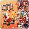 LOZ 1931 non  NIAN THÚ TẤN CÔNG bộ đồ chơi xếp lắp ráp ghép mô hình Chinese Traditional Festivals Lễ Hội Cổ Truyền 1024 khối