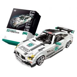 LOZ 1128 non  SIÊU XE tỷ lệ 1:18 bộ đồ chơi xếp lắp ráp ghép mô hình Racers Đua Tốc Độ 1672 khối