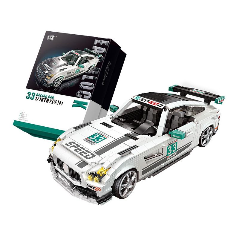 LOZ 1128 non  SIÊU XE tỷ lệ 1:18 bộ đồ chơi xếp lắp ráp ghép mô hình Racers Đua Tốc Độ 1672 khối