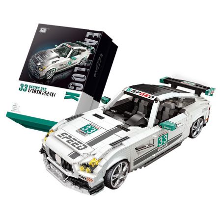 LOZ 1128 non  SIÊU XE tỷ lệ 1:18 bộ đồ chơi xếp lắp ráp ghép mô hình Racers Đua Tốc Độ 1672 khối