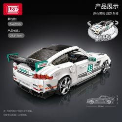 LOZ 1128 non  SIÊU XE tỷ lệ 1:18 bộ đồ chơi xếp lắp ráp ghép mô hình Racers Đua Tốc Độ 1672 khối