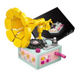 LOZ 1123 non  MÁY QUAY ĐĨA bộ đồ chơi xếp lắp ráp ghép mô hình Creator Sáng Tạo 432 khối