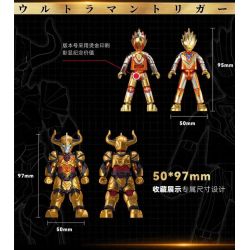 BLOKS 71225 non  HV-01 ETERNAL SHINING TRIGA VS DIABLO-GOLDEN CRISIS PHIÊN BẢN ĐẶC BIỆT SÁCH CỰC KỲ NỔI TIẾNG VINH QUANG bộ đồ chơi xếp lắp ráp ghép mô hình Ultraman Vệ Binh Vũ Trụ Siêu Nhân Điện Quang