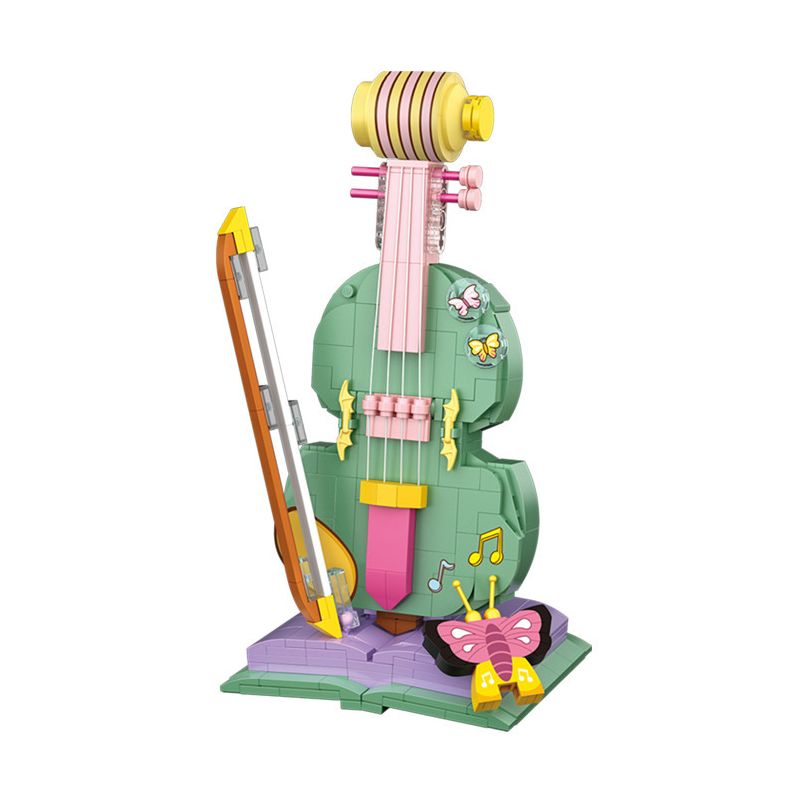 LOZ 4106 non  ĐÀN VI Ô LÔNG bộ đồ chơi xếp lắp ráp ghép mô hình Creator Sáng Tạo 505 khối